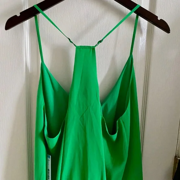 NWT ALICE + OLIVIA Silk Tank Bubble Hem - Picture 2 of 9